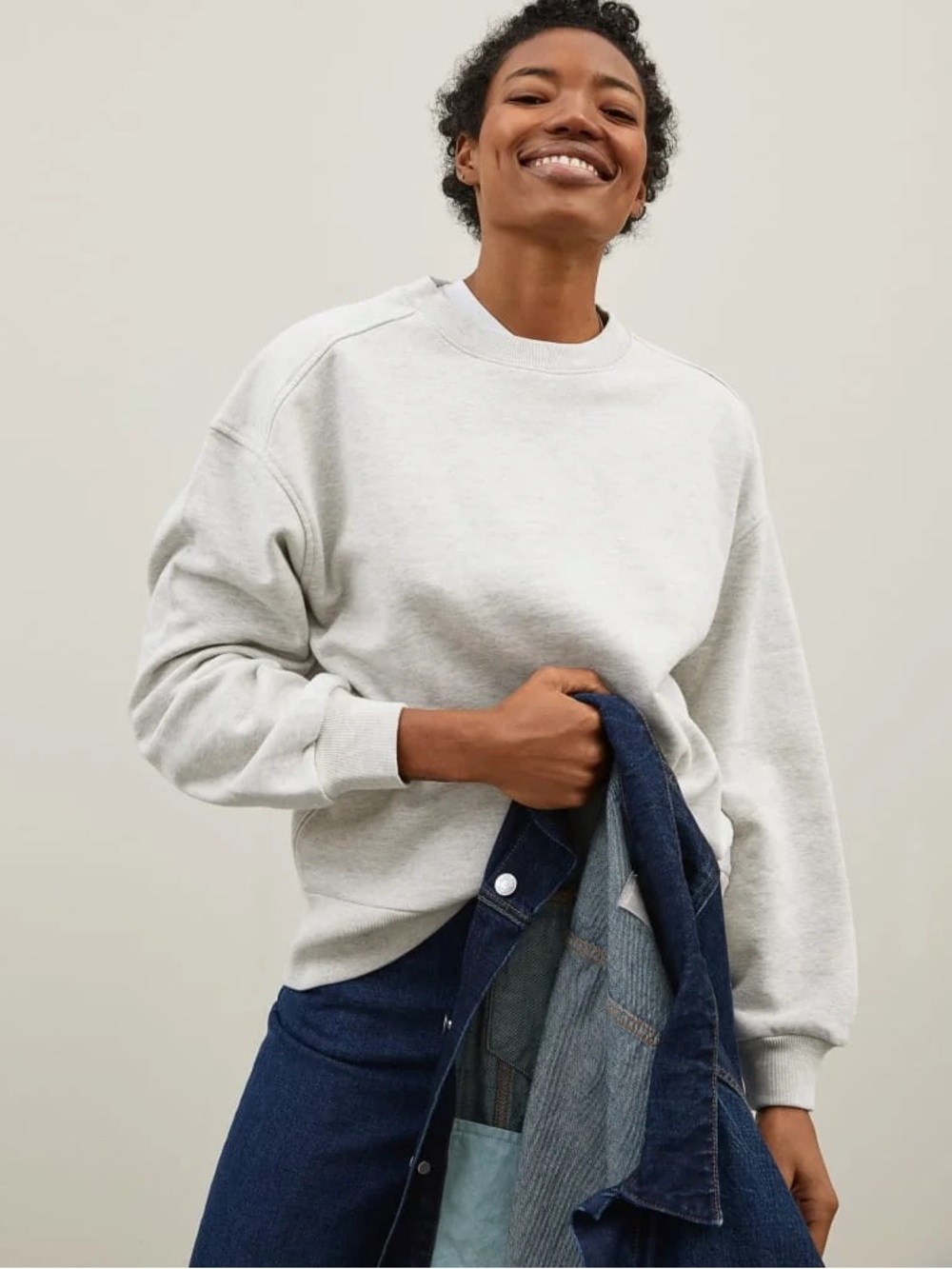 Everlane The Track Oversized Crew Medium